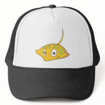Cute Custom Stingray Cartoon Shirt Trucker Hat