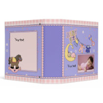 Cute customizable Baby Girl design binders by Binders_Shop Cute customizable Baby Girl design binders