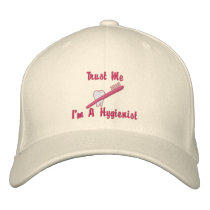 Cute Customizable Dental Hygienist Hats embroidered hats by naturetees Cute Customizable Dental Hygienist Hats embroidered hats