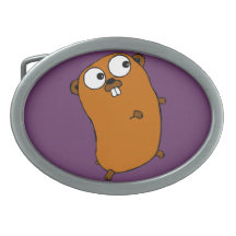 cute customizable gopher belt buckle