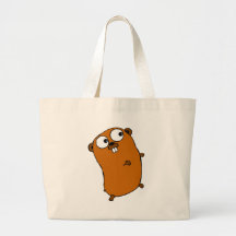 cute customizable gopher tote bag