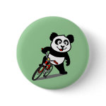 This cute cycling panda sits on bike in this adorable design. This makes a perfect gift for bicyclers or bicycling fanatics. Great for everyone who loves cute pandas and biking.