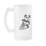 This cute cycling panda sits on bike in this adorable design. This makes a perfect gift for bicyclers or bicycling fanatics. Great for everyone who loves cute pandas and biking.