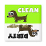 Cute Dachshund Clean / Dirty Dishwasher Magnet Cute Dachshund Clean / Dirty Dishwasher Magnet