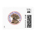 Cute Dachshund for President Small Postage Stamps stamp