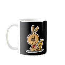 cute daddy and baby bunny rabbit mugs