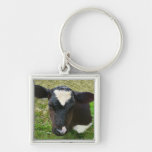 Cute Dairy Cow Calf Key Chains
