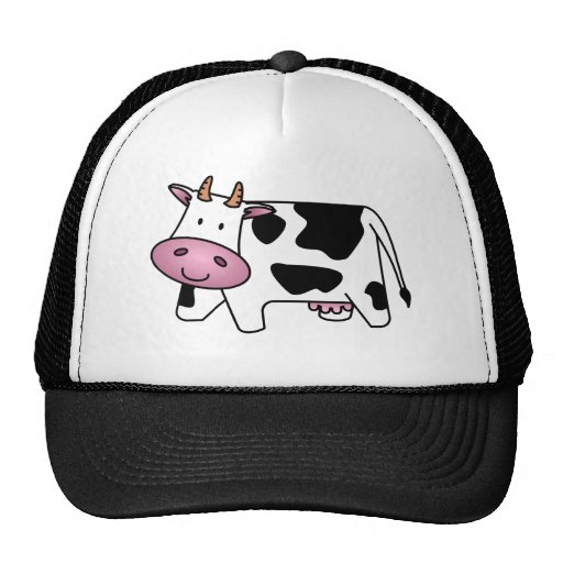 Cute Dairy Cow Trucker Hat Zazzle
