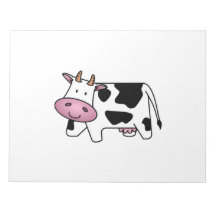 Cute Dairy Cow Memo Notepad