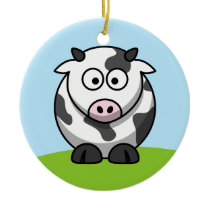 Cute Dairy Cow Ornament