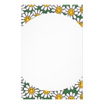 Cute Daisy Flower Pattern Customized Stationery