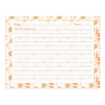Cute Daisy Recipe Cards Post Cards