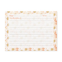 Cute Daisy Recipe Cards postcards by golden_oldies Cute Daisy Recipe Cards postcards