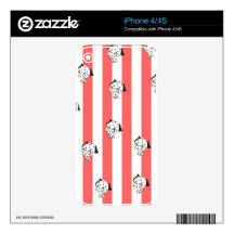 Cute dalmatian case decals for iPhone 4