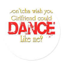 Cute Dance Dancer Design stickers by dolldancer8 Cute Dance Dancer Design stickers