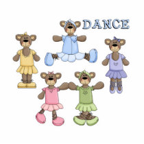Cute Dancing Ballerina Bears photo sculptures