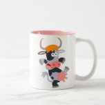 Cute Dancing Cartoon Cow  Mug mugs