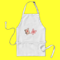 Cute Dancing Cartoon Pigs Cooking Apron