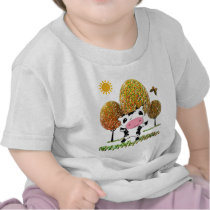 Cute Dancing Kawaii Cow in a Jelly... - Customized t-shirts