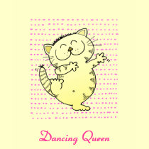 Cute Dancing Kitten Tee Cute Dancing Kitty TShirt