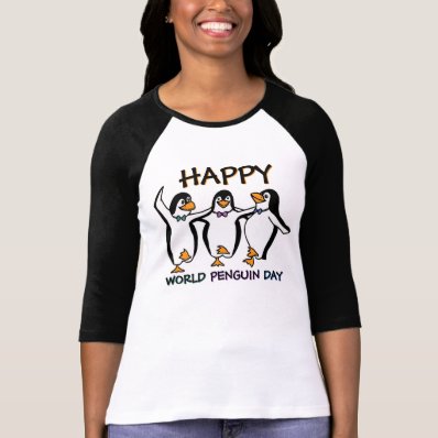Cute Dancing Penguins Tee Shirt
