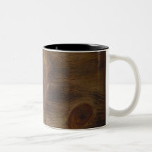 Cute Dark Brown Rustic Wood Look Background Mugs