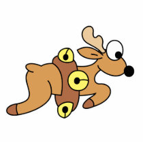 Cute Dashing Christmas Reindeer photo sculptures