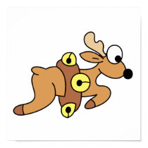 Cute Dashing Christmas Reindeer posters by doonidesigns Cute Dashing Christmas Reindeer posters