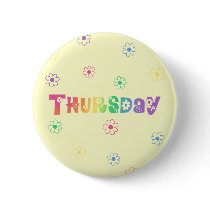Cute Day Of The Week Thursday buttons by trendyteeshirts Cute Day Of The Week Thursday buttons