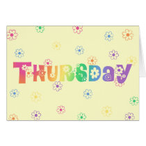 Cute Day Of The Week Thursday cards by trendyteeshirts Cute Day Of The Week Thursday cards