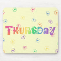 Cute Day Of The Week Thursday mousepads by trendyteeshirts Cute Day Of The Week Thursday mousepads