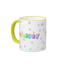 Cute Day Of The Week Thursday mugs by trendyteeshirts Cute Day Of The Week Thursday mugs