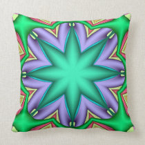 Cute decorative pillow with green star