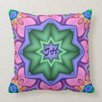 Cute decorative pillow with Hearts & Monogram