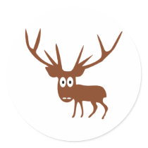 cute Deer comic style stickers