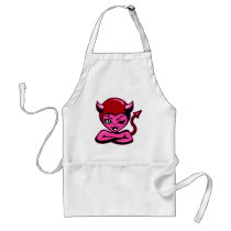 Cute Devil Girl Art Apron