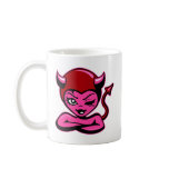 Cute Devil Girl Art Mug