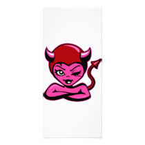 Cute Devil Girl Art rack cards by Mustang_Lady Cute Devil Girl Art rack cards