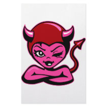 Cute Devil Girl Art stationery
