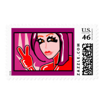 Cute Devil Girl postage by toxiferousdark Cute Devil Girl postage