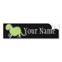 Cute Dino Bumper Sticker
