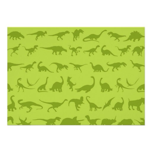 Cute Dinosaur Birthday Party Invitation Templates