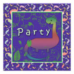 Cute Dinosaur Birthday Party Invites