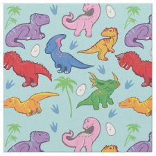 Cute Dinosaur Pattern Fabric
