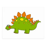 Cute dinosaur - stegosaurus post card