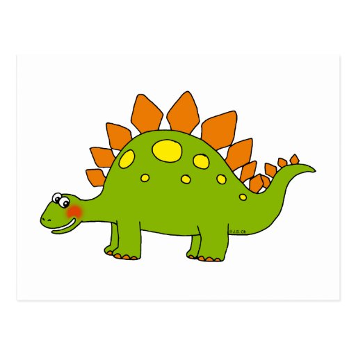 stegosaurus cartoon cute