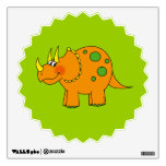Cute dinosaur - triceratops wall decal