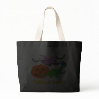 Cute Dinosaurs Trick or Treat Halloween Bag