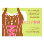 Cute Dirndl Corsage Oktoberfest Invitation