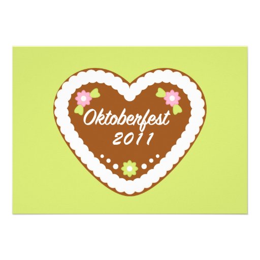 Cute Dirndl Corsage Oktoberfest Invitation